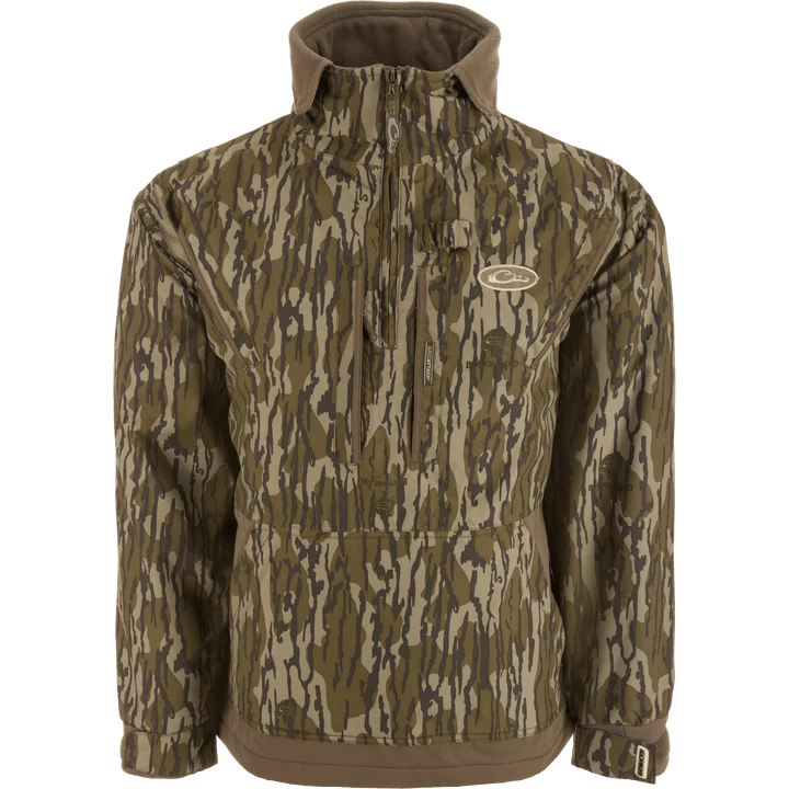 Drake MST Waterproof Fleece Lined Quarter Zip Jacket Bottomland 2XL