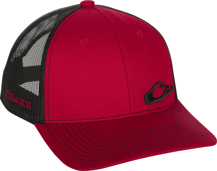Drake Enid 2.0 Mesh Back Cap, Mens, Medium Red