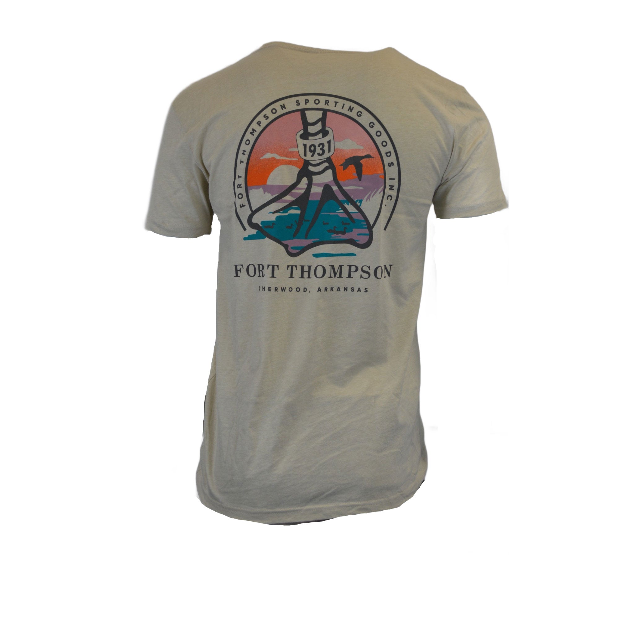 Fort Thompson Duck Foot SPF Shirt, Olive Green / L