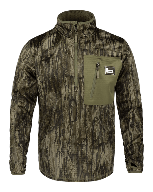 Banded 1/4 Mid Fleece Pullover Mens Jackets - Fort Thompson