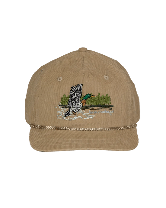 Banded Corduroy Goat Rope Cap Mens Hats - Fort Thompson