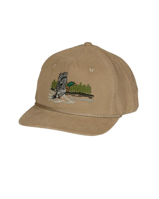 Banded Corduroy Goat Rope Cap Mens Hats - Fort Thompson