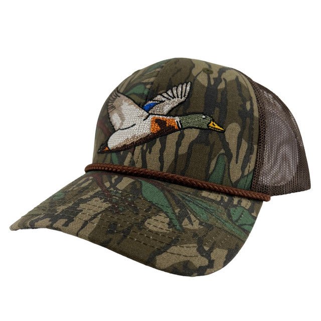 Banded Mossy Oak Greenleaf Mallard Rope Hat Mens Hats - Fort Thompson