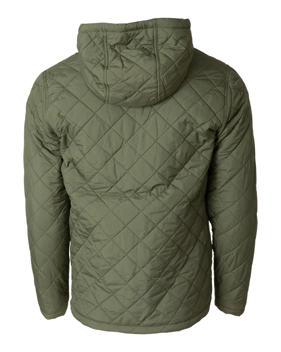 Banded Mountainside Full Zip Quilted Jacket Bark 2XL