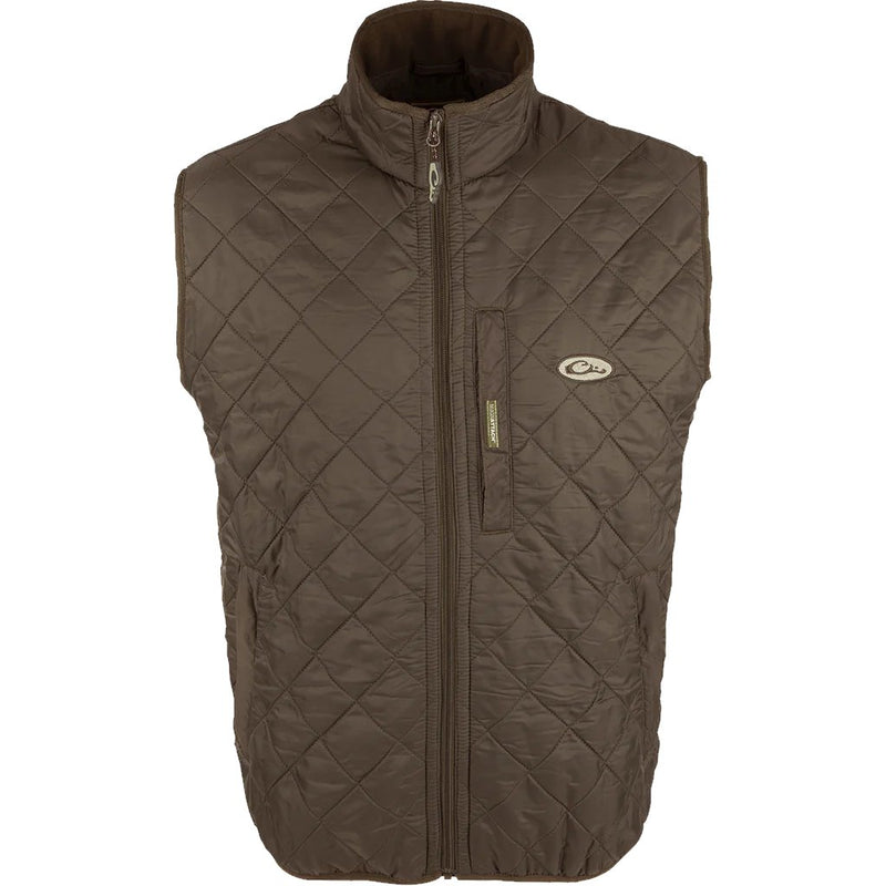 Load image into Gallery viewer, Drake Delta Quilted Fleece Lined Vest Mens Vests - Fort Thompson
