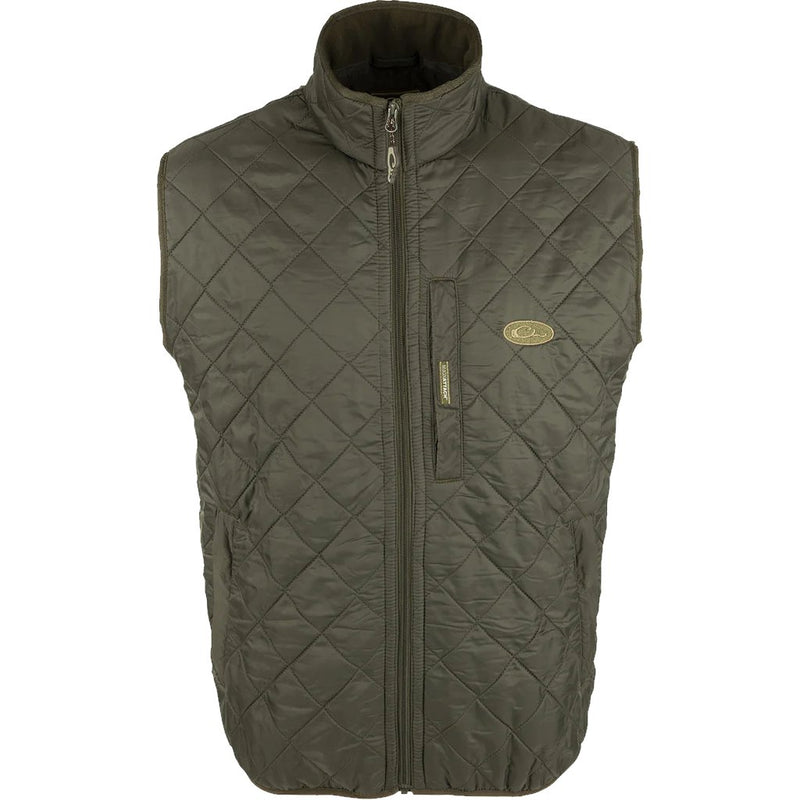 Load image into Gallery viewer, Drake Delta Quilted Fleece Lined Vest Mens Vests - Fort Thompson
