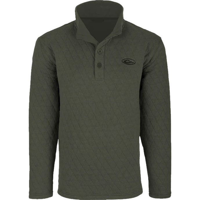 Drake Delta Quilted Sweatshirt Mens Jackets - Fort Thompson