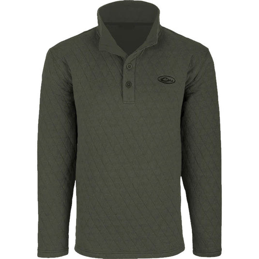 Drake Delta Quilted Sweatshirt Mens Jackets - Fort Thompson