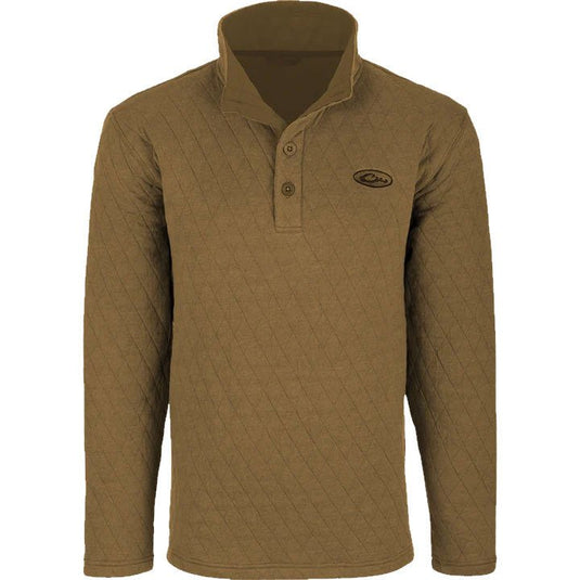 Drake Delta Quilted Sweatshirt Mens Jackets - Fort Thompson