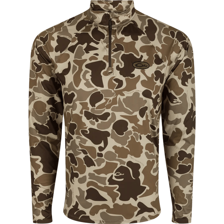 Load image into Gallery viewer, Drake EST Microlite Quarter Zip Pullover Mens Shirts- Fort Thompson
