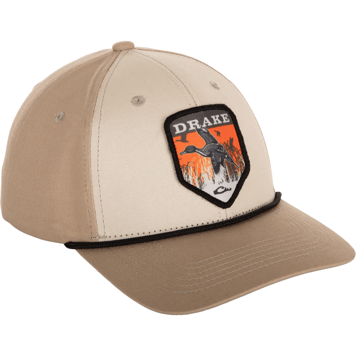 Load image into Gallery viewer, Drake In - Flight Badge Cap in the color Timber Wolf Khaki.
