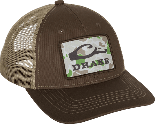 Drake Old School Patch Mesh Back Cap Mens Hats- Fort Thompson