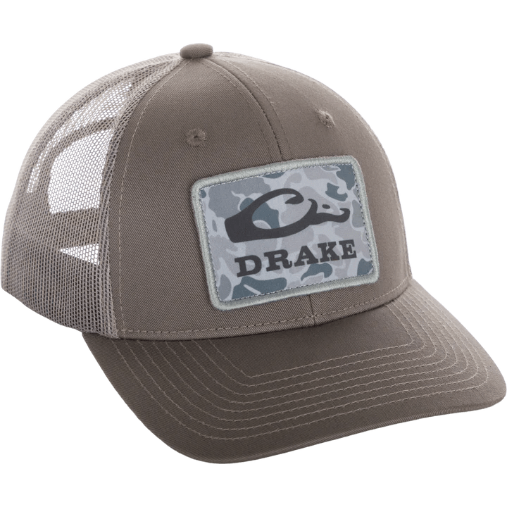 Load image into Gallery viewer, Drake Old School Patch Mesh Back Cap Mens Hats- Fort Thompson
