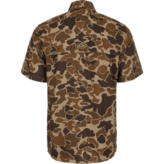 Drake Short - Sleeved Flyweight Camo Hunting Shirt Mens Shirts - Fort Thompson