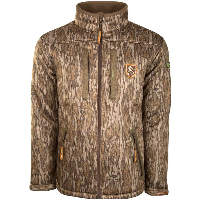 Drake Silencer Full Zip Jacket Full Camo with Agion Active XL Mens Jackets- Fort Thompson