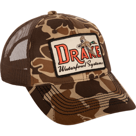 Drake Square Patch Foam Front Ball Cap Mens Hats - Fort Thompson