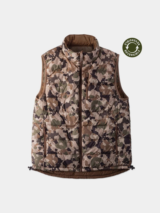 Duck Camp DryDown Vest Reversible Mens Vests - Fort Thompson