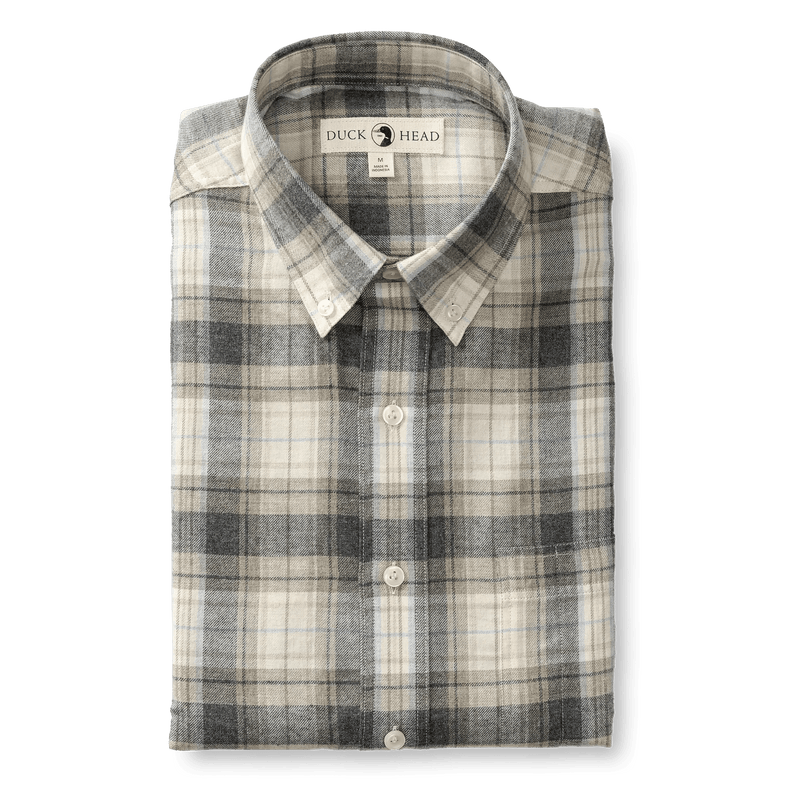 Load image into Gallery viewer, Duck Head Cotton Flannel Sport Rolland Plaid Shirt Mens Shirts - Fort Thompson
