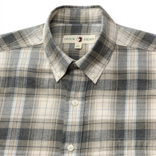 Duck Head Cotton Flannel Sport Rolland Plaid Shirt Mens Shirts - Fort Thompson