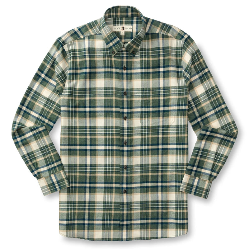 Load image into Gallery viewer, Duck Head Cotton Flannel Sport Stoker Plaid Shirt Mens Shirts - Fort Thompson
