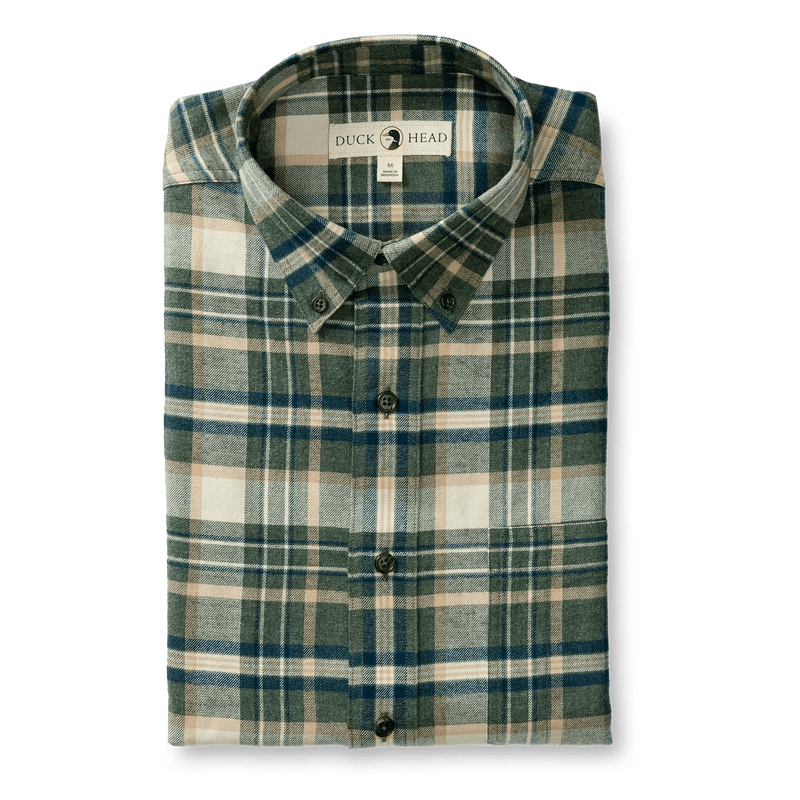 Load image into Gallery viewer, Duck Head Cotton Flannel Sport Stoker Plaid Shirt Mens Shirts - Fort Thompson
