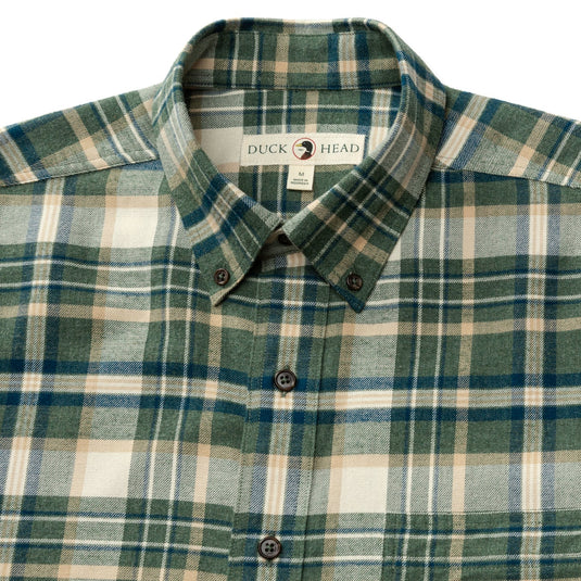 Duck Head Cotton Flannel Sport Stoker Plaid Shirt Mens Shirts - Fort Thompson