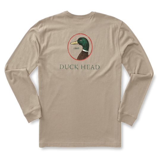 Duck Head Logo Long Sleeve T-Shirt Mens Shirts - Fort Thompson