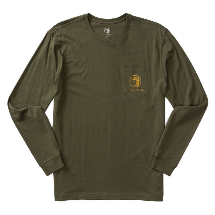 Duck Head Long Sleeve Flying Mallard T-Shirt Mens Shirts - Fort Thompson