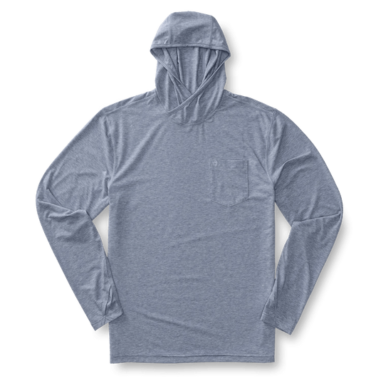 Duck Head Long Sleeve Windward Performance Hooded T-Shirt Mens T-Shirts- Fort Thompson