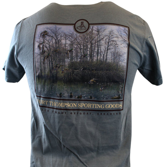 Fort Thompson Duck Blind Short Sleeve Tee Mens T-Shirts - Fort Thompson