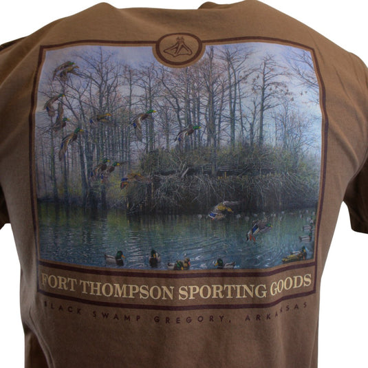 Fort Thompson Duck Blind Short Sleeve Tee Mens T-Shirts - Fort Thompson