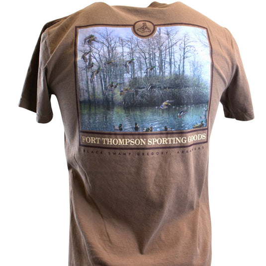 Fort Thompson Duck Blind Short Sleeve Tee Mens T-Shirts - Fort Thompson