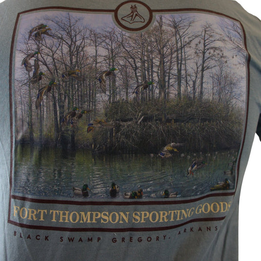 Fort Thompson Duck Blind Short Sleeve Tee Mens T-Shirts - Fort Thompson