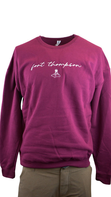 Fort Thompson Script Crewneck Womens Jackets - Fort Thompson