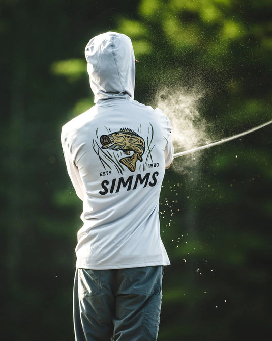 Simms Men's Tech Hoody - Artist Lake Series Mens Shirts- Fort Thompson