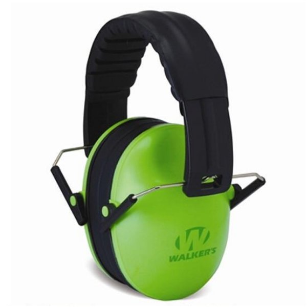 Walkers Baby / Kid's Folding EarMuff Lime Green Safety Gear - Fort Thompson