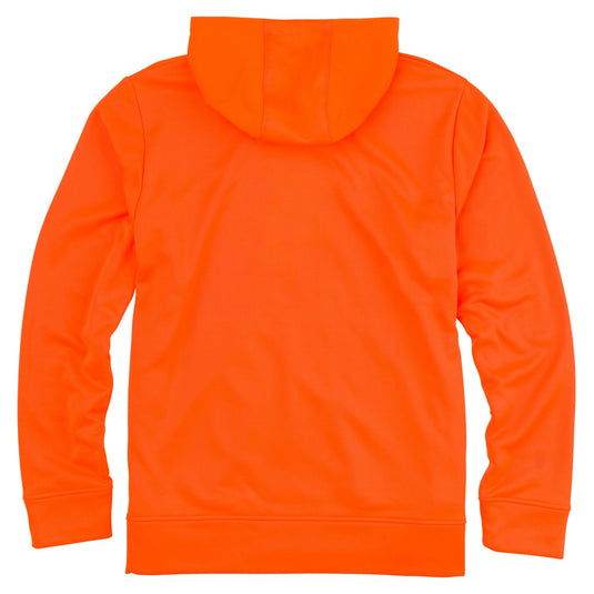 Back view of the Browning Tech Hoodie in the color blaze.