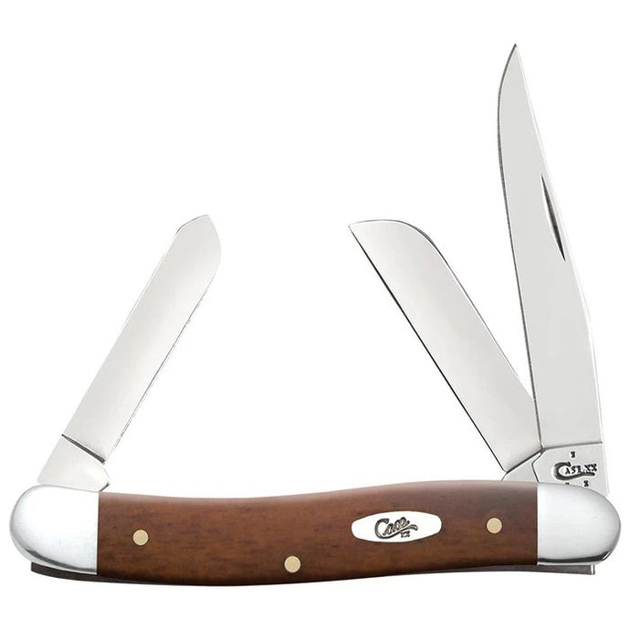 Case Smooth Chestnut Bone Medium Stockman 28701 Knife Knives- Fort Thompson