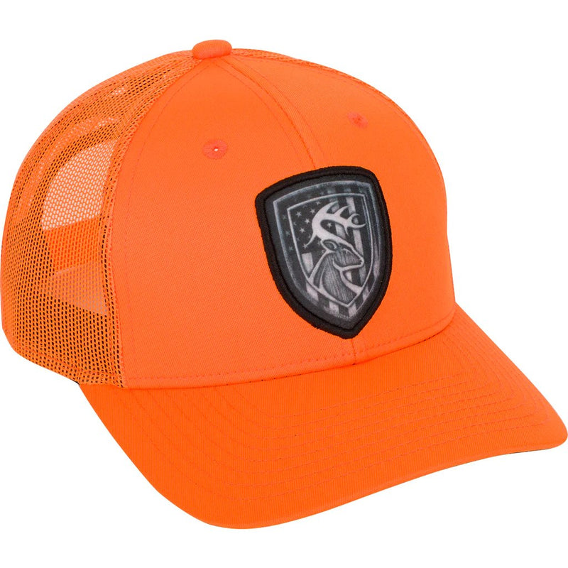 Load image into Gallery viewer, Drake Non-Typical Americana Shield Patch Mesh Back Cap Mens Hats- Fort Thompson
