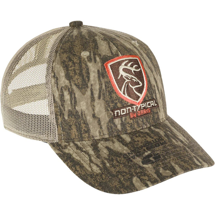 Drake Non-Typical Logo Camo Mesh Back Cap Mens Hats- Fort Thompson