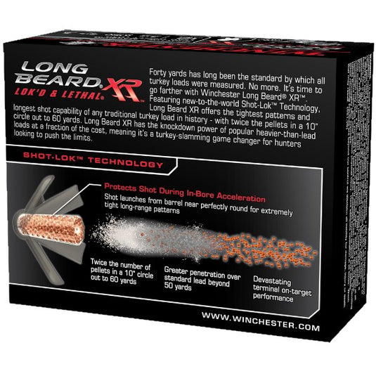 Winchester Ammo STLB12LM5 Long Beard XR 12 Gauge Shells 3.5" 2-1/8 oz 5 Shot 10 Bx/ 10 Cs Turkey Loads- Fort Thompson