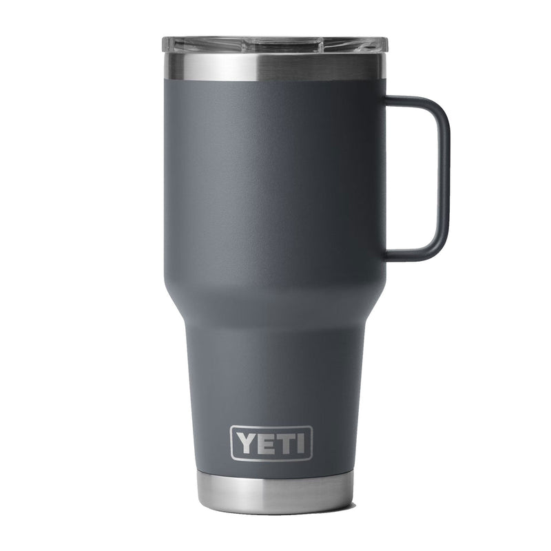 Load image into Gallery viewer, Yeti Rambler 30 oz Travel Mug With Stronghold Lid in the color Charcoal.
