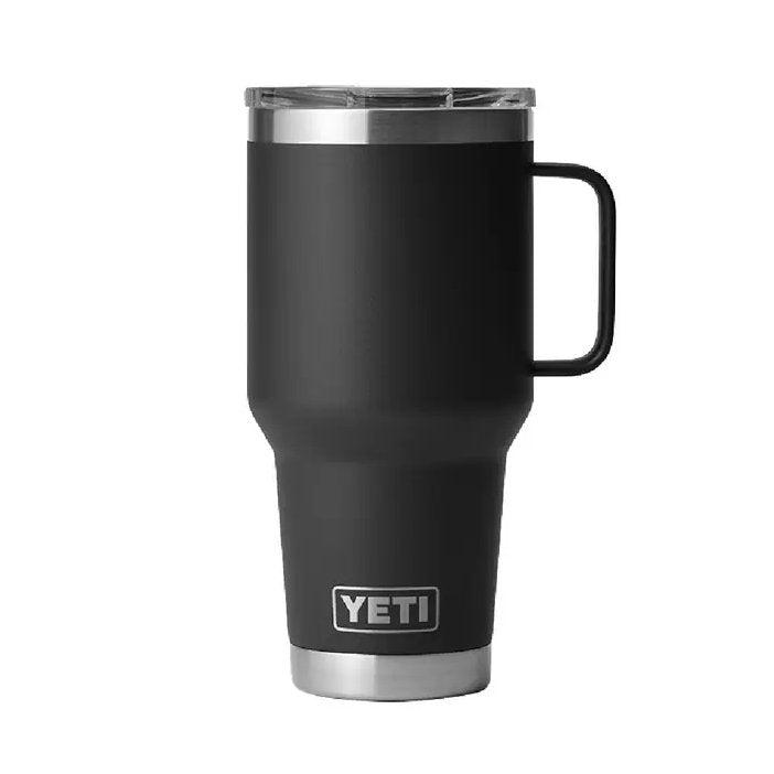 Load image into Gallery viewer, Yeti Rambler 30 oz Travel Mug With Stronghold Lid in the color Black.
